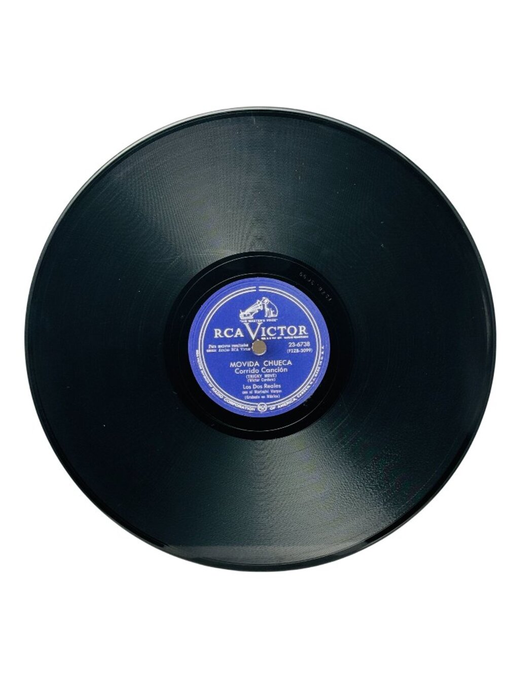 Los Dos Reales Movida Chueca 10in Shellac 78 RPM RCA Victor 23-6738 VTG